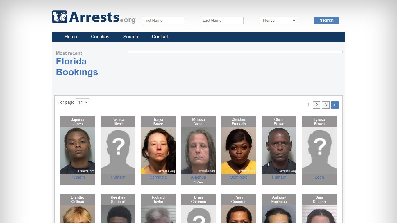 Florida Arrests and Inmate Search
